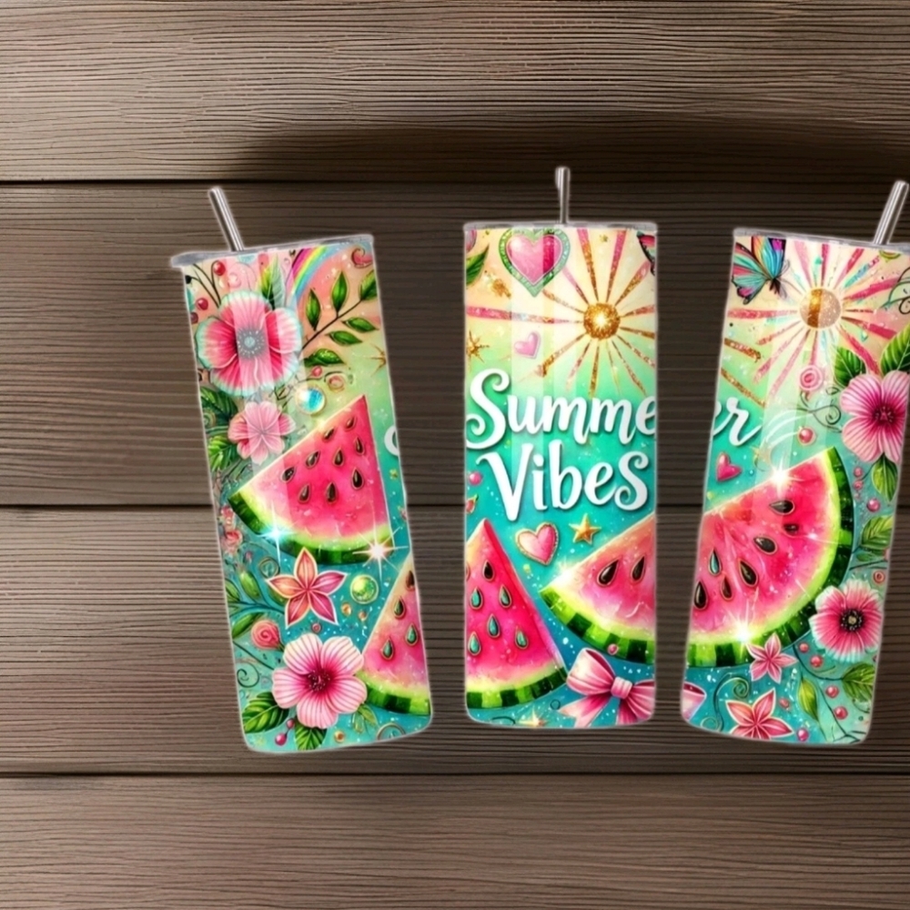 Colorful Summer Vibes Tumbler